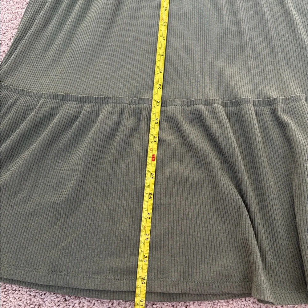 Old Navy Olive Green Dress and Mustard Yellow Kids Dress Size 14-16
